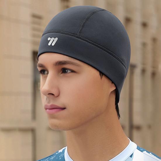 Зимняя ветрозащитная флисовая лыжная шапка-бини с подкладкой из флиса для холодной погоды, для езды на велосипеде и бега, для мужчин и женщин