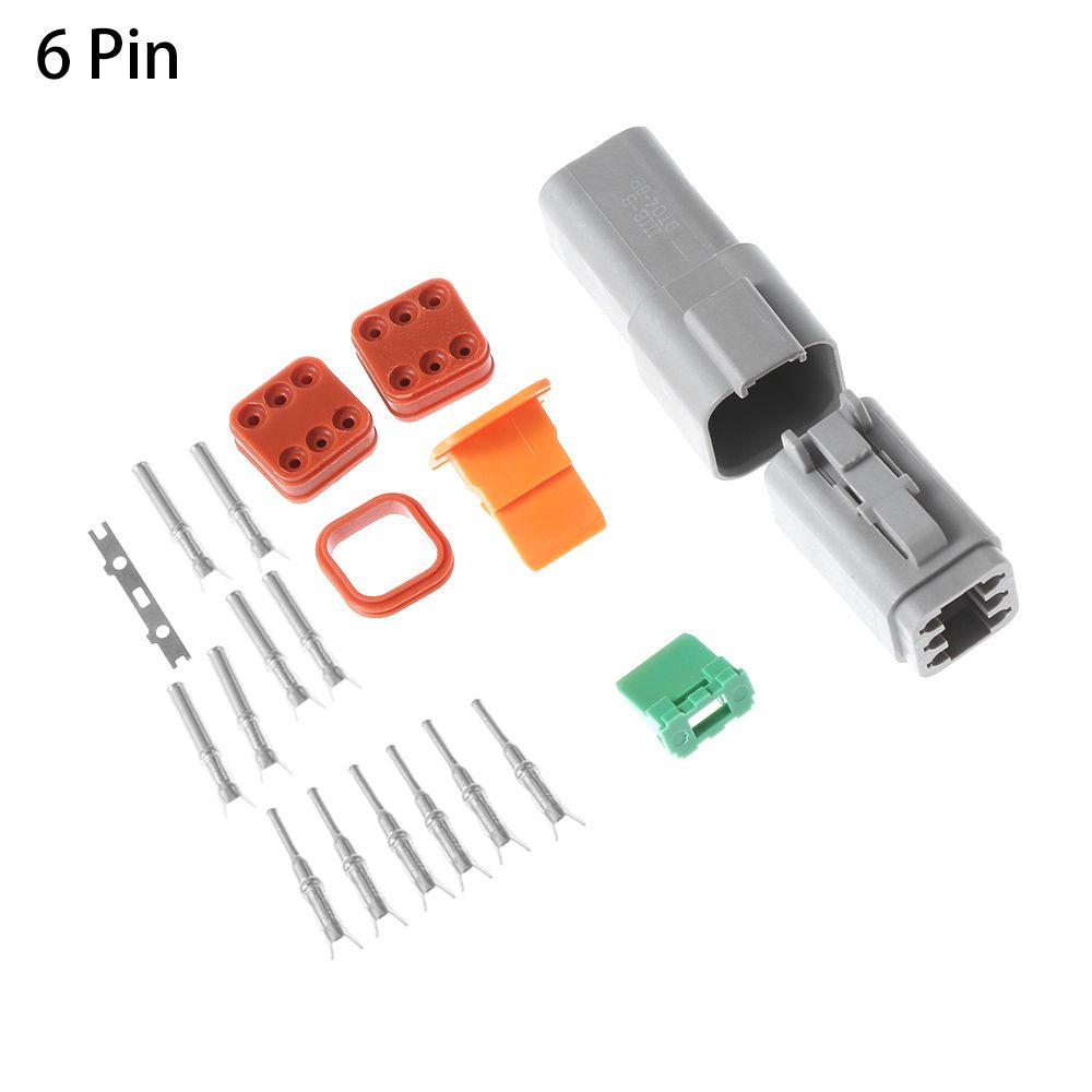 2/ 3/ 4/ 6/ 8/ 12P Seal Kits Male and Female Waterproof Connector Socket Plug Wiring DT06/04