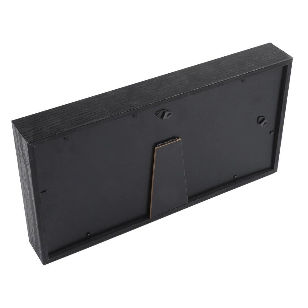 Wood CD Display Stand Black Frame CD Organizer Rack Creative CD Display Frame Desktop Decor