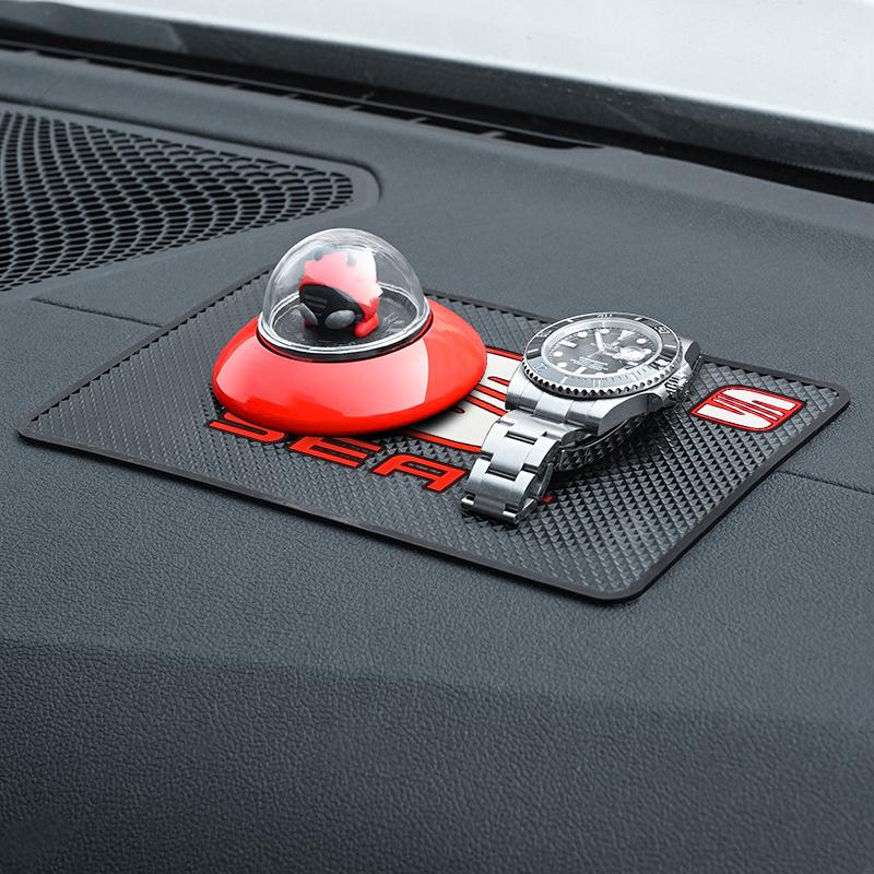 Автомобильный противоскользящий коврик Держатель для телефона Противоскользящий коврик Автостайлинг Для SEAT Leon FR Altea Ibiza Toledo Cordoba Alhambra Arona Exeo