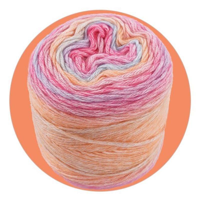 652F Пряжа из кашемира и шерсти с секционным крашением Радужная пряжа Пряжа для вязания Пряжа для вязания крючком DIY Материал для изготовления шерстяной одежды