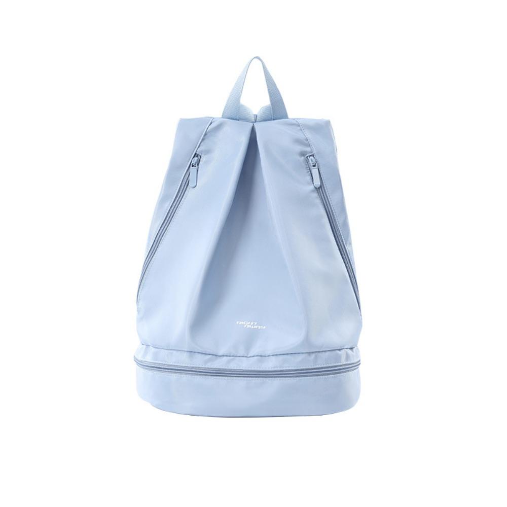 Shoe Compartment Swimming Bag Zip Closure Fitness Storage Bag Waterproof Backpack Travel Use