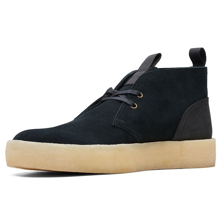 Clarks Замшевые удобные кроссовки на толстой подошве повседневные мужские Черные 261678687