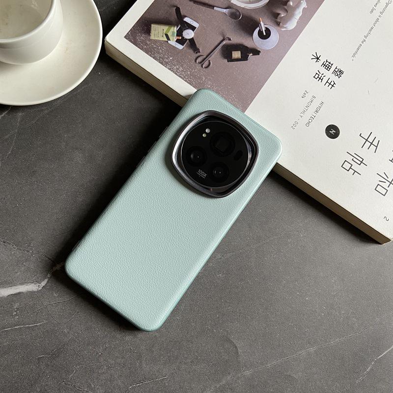 Роскошный кожаный защитный чехол от падений для Honor Magic6 Pro — простой, элегантный и профессиональный.