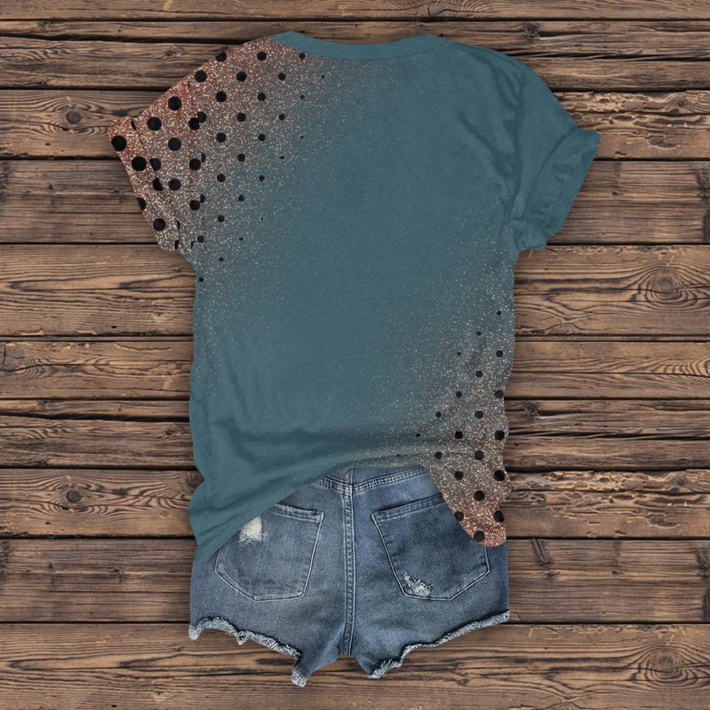 Женская мода повседневная длинная рукава рождественский принтованный топ