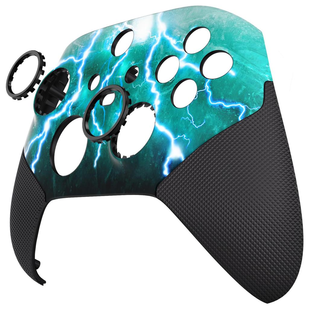 EXtremeRate ASR версия переработанный корпус для беспроводного контроллера Xbox Core, прорезиненная рукоятка для улучшенного сцепления, кольцо, кастомная лицевая панель для Xbox Series X S