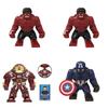 Набор строительных блоков супергероев Marvel Мстители Pg Коллекция для взрослых Железный Человек Халк Тор Капитан Америка Грут ABS Пластик Высота 8 см