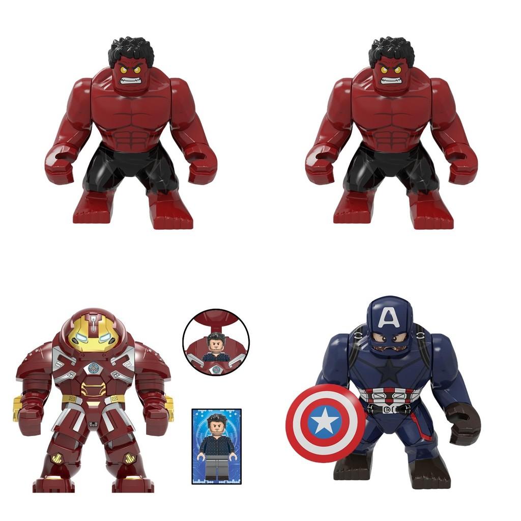 Набор строительных блоков супергероев Marvel Мстители Pg Коллекция для взрослых Железный Человек Халк Тор Капитан Америка Грут ABS Пластик Высота 8 см