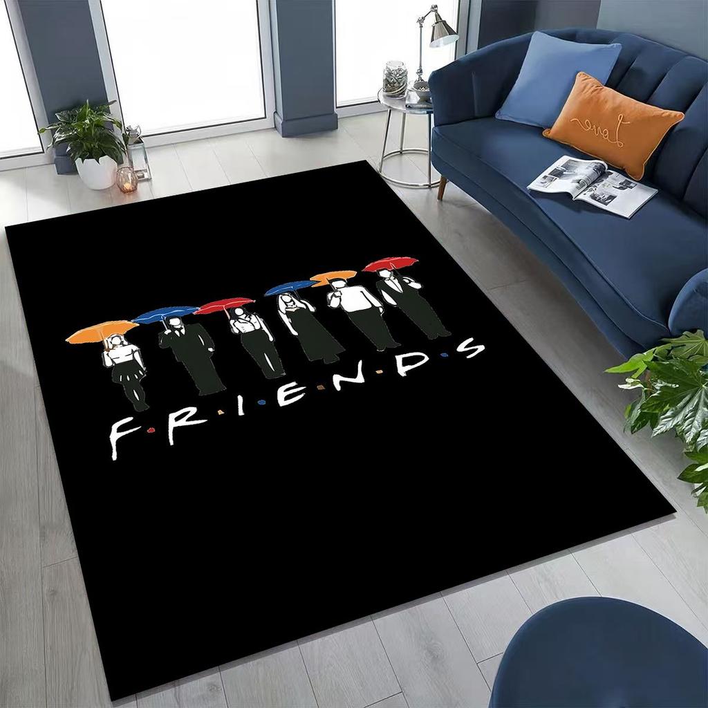 Классический коврик с логотипом Friends Central Perk для спальни, гостиной, дивана, домашний придверный коврик, декор, большой детский игровой нескользящий коврик для пола