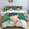 Корейская Мода Певческая Группа Kpop Чонгук Шуга Чимин Постельный Набор, Пододеяльник Постельный Набор Покрывало Наволочка, Размер Кинг Квин