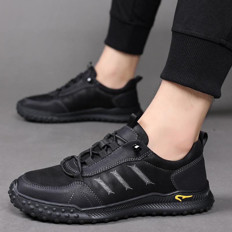 Британская ретро уличная обувь Martin, рабочие комбинезоны, мужская осенняя повседневная кожаная обувь ручной работы, мужская новая одинарная обувь 2025 года