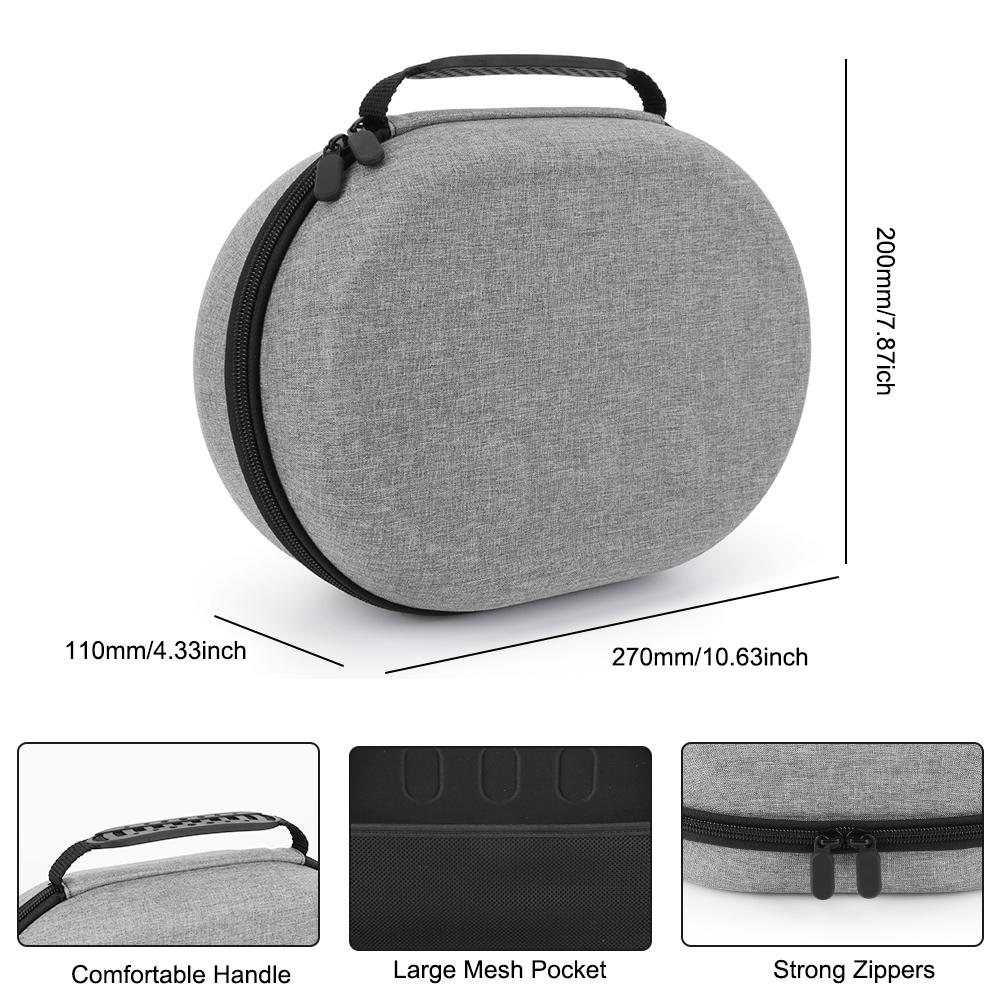EVA Carrying Case for Meta Quest 3 Headset Storage Bag Shockproof Protective Bag with Shoulder Strap VR Glasses Accessories