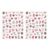 2Pcs Nail Art Sticker Non-Fading Easy Paste Self-Adhesive Non-falling DIY Valentines Day Red Heart Pattern Manicure Decal Nail Salon Supply