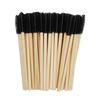 Practical 50pcs Bamboo Handle Disposable Silicone Eyelash Brushes Eyebrow Extension Mascara Wands Applicator Women Makeup Tools