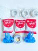 Balloon decoration tool set includes glue, balloon chain, knotter, and ribbon. For birthday and holiday decoration balloon tools