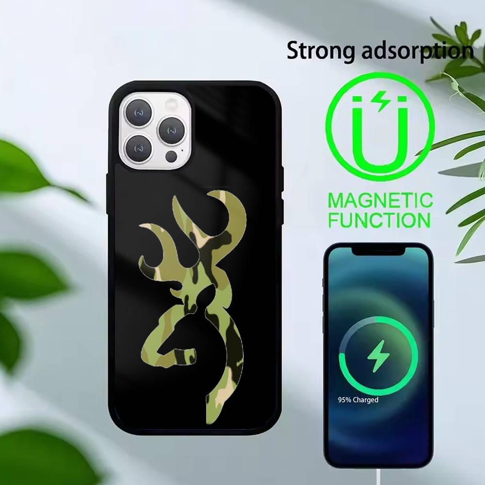 Deer Hunting Camo  Phone Case For iPhone17,16,15,14,13 Plus,Pro Max Magnetic For Magsafe Wireless Charging