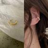 Клипса на ухо без прокола, Нишевый дизайн, Клипса для уха с цирконом, Высококлассный ретро стиль Гонконга, Супер фея жемчужная клипса для уха.