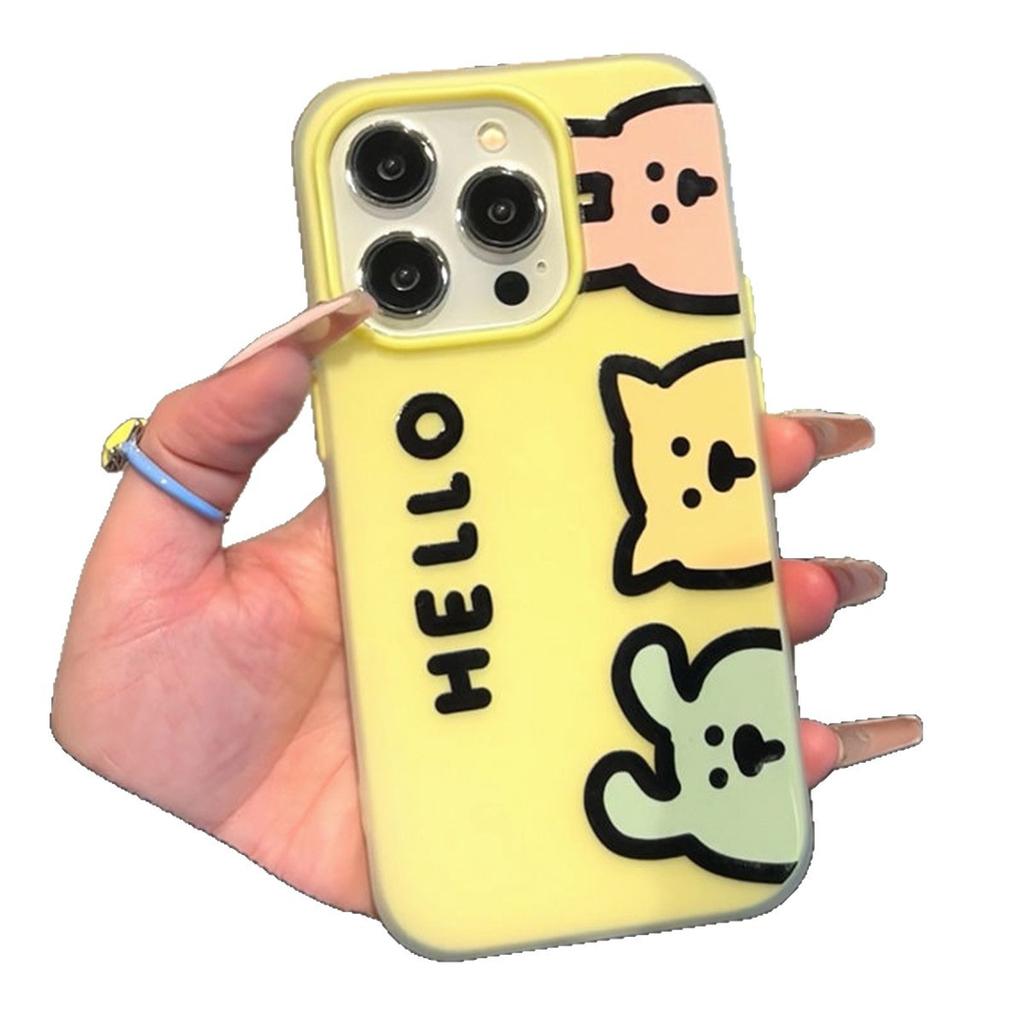 Two-in-one Mobile Phone Case, Creative Cartoon Goddess, All-inclusive Edge, Trendy Brand, Internet Celebrity, Trendy Men's Skin-friendly Couple Model