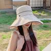 Летняя шляпа женская высококачественная металлическая стандартная защита от солнца шляпа-ведро для путешествий и отпуска ветрозащитная солнцезащитная шляпа тонкая