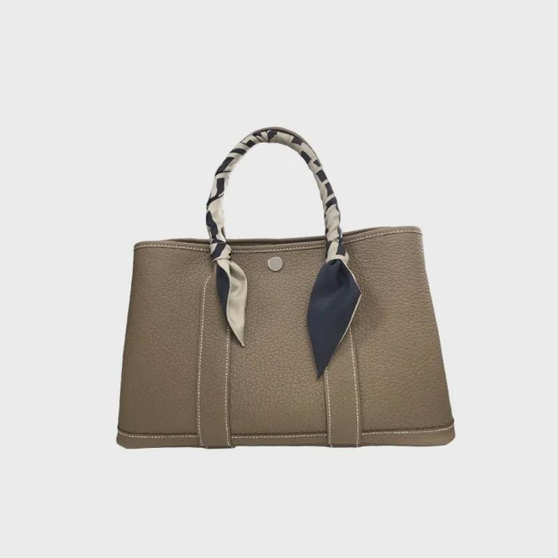 Женская сумка через плечо и через плечо из кожи цвета личи, осень/зима 2024 г.