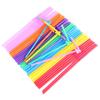 Colorful Black Disposable Home Wedding Straight Bar Long 100pcs Party Plastic Fruit Juice Straws