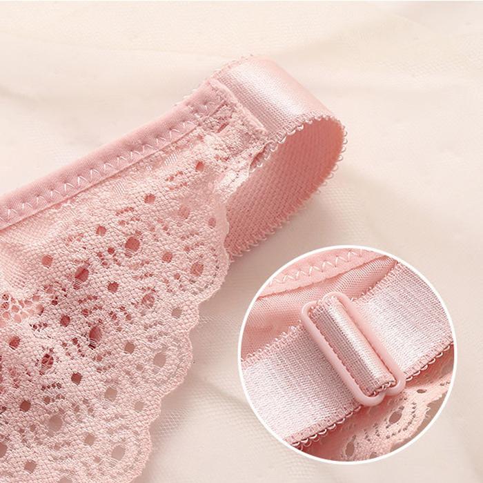 Women's Large Size Bras Ultra-thin Lace Underwireless Bras Breathable Gathered Adjustment Large Cup Bras