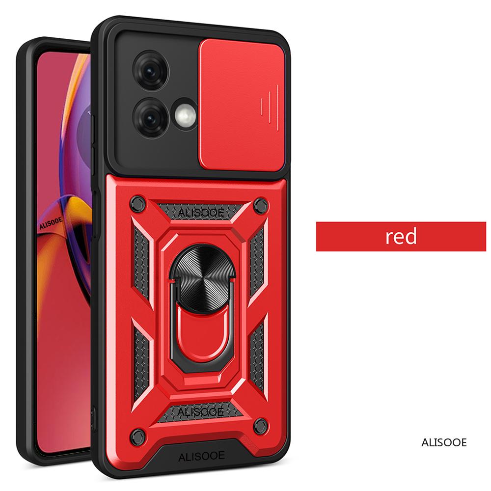 Funda For Motorola Edge 50 Pro G84 G54 G34 G24 G42 Case Slide Camera Stand Cover for Moto Edge 40 Neo 30 Ultra 20 Llite Case