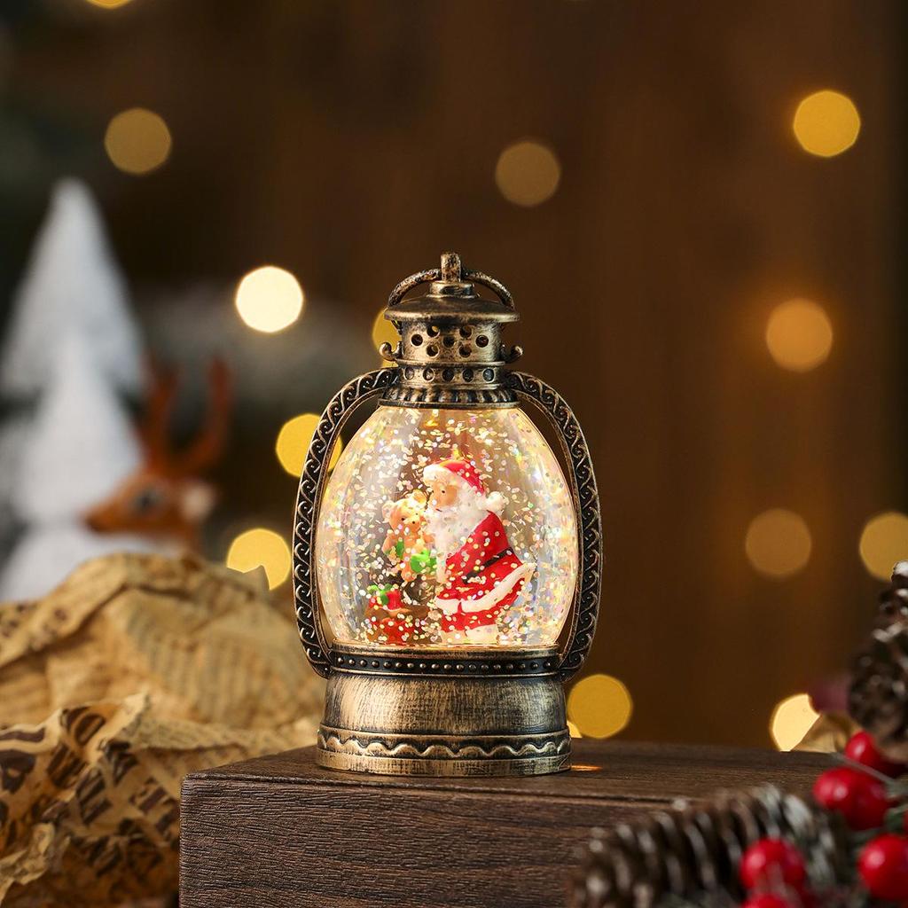 Christmas Glow Snowfall Horse Lantern - Handheld Window Ornament & Gift for Kids