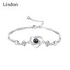 Линдон циркон браслет ювелирные изделия геометрические бусины браслеты-цепочки модный тонкий свадебный подарок для подруги женщин
