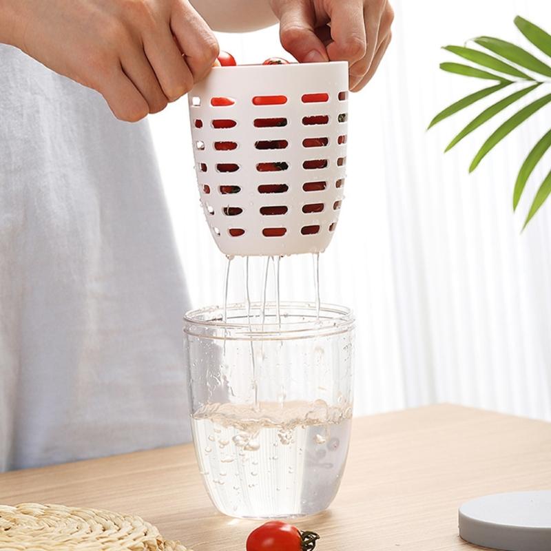 600ml Practical Picnics Storage Bucket Plastic Cup Seal Salad Cup for School