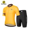 Mens Short Sleeve Cycling Jersey Set Breathable Quick-Dry Road Bike Ride