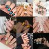 24PCS Short Press On Nails Cat Eye Artficial Nails Reusable False Nails  DIY Manicure Art