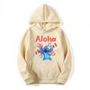 2024 Cartoon Disney Stitch Hoodie Female Long Sleeve Hooded Hoodies Ladies Casual Cute Female Pullover Women Sweatshirts Clothes