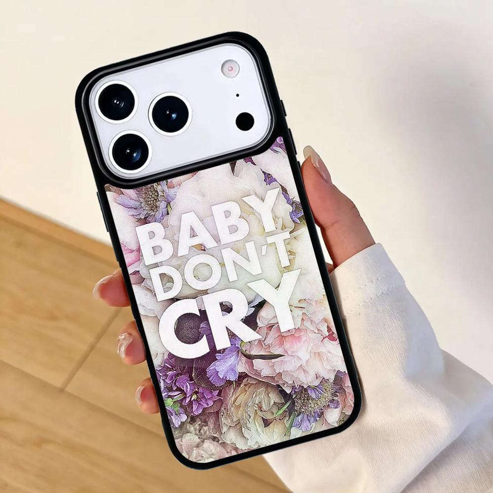 Baby Don't Cry Flower Sea Mobile Phone Case for IPhone 17 AIR 16pro Max 15 14 13 12 11 Bumper Cover