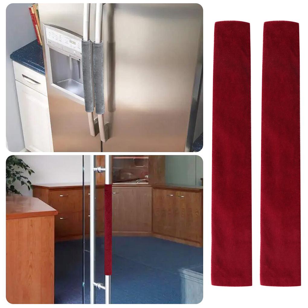 Упаковка из 2 чехлов для ручек дверей холодильников, кухонных приборов, микроволновых печей, перчаток с защитой от отпечатков пальцев, аксессуаров для ресторанов и кафе