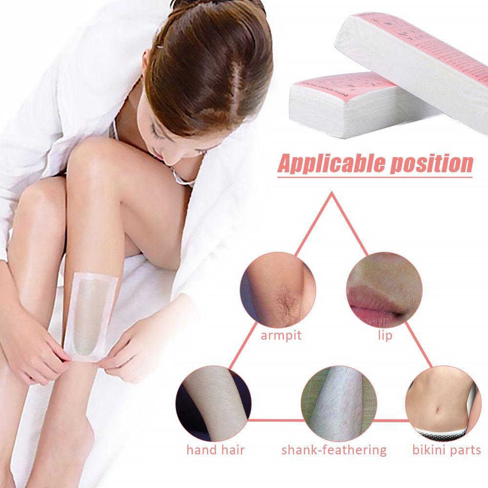 100Pcs/set Beauty Skin Care Smooth Body Cloth Depilatory Non-Woven Waxing Strips Hair Removal Paper