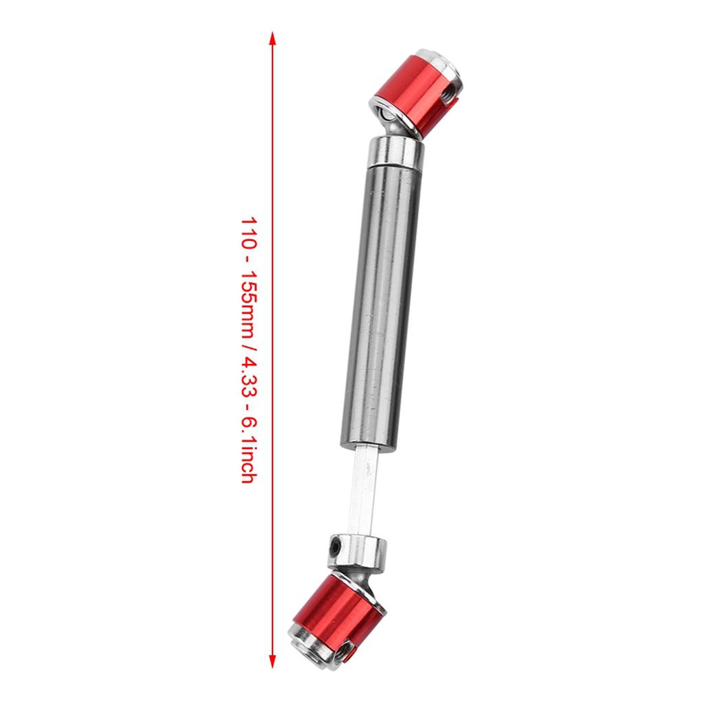 2 Pc Stainless Steel Drive Shafts, Nice Replacement A essories for SCX10 01 D90 D110 RC Crawler Part