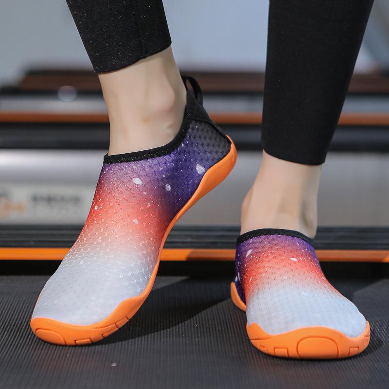 Унисекс дышащая обувь для indoor-спорта с мягкой подошвой, противоскользящая, с амортизацией, для бега, фитнеса, прыжков на скакалке, аэробики, беговой дорожки и йоги