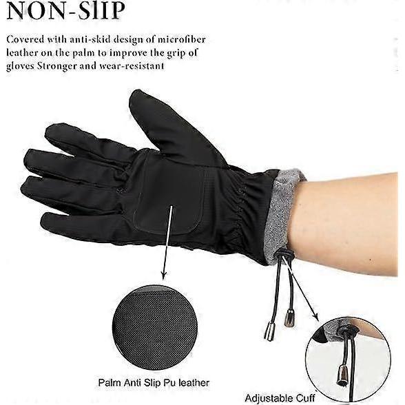 Winter Non-Slip Warm Ski-Gloves for Women Men Outdoor Plus-Velvet-Thickened