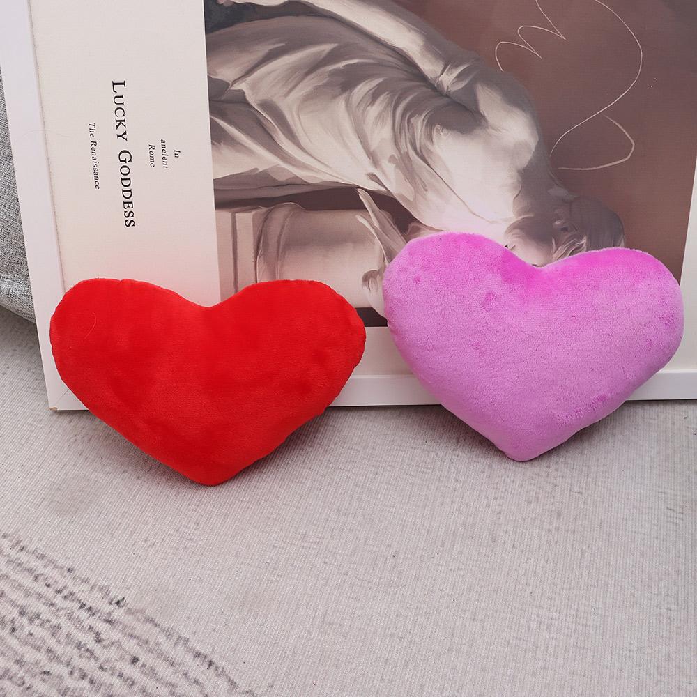 Red Color Valentines Day Home Decorative Soft Pillow Heart Shape Heart Plush Pillow Stuffed Pillow