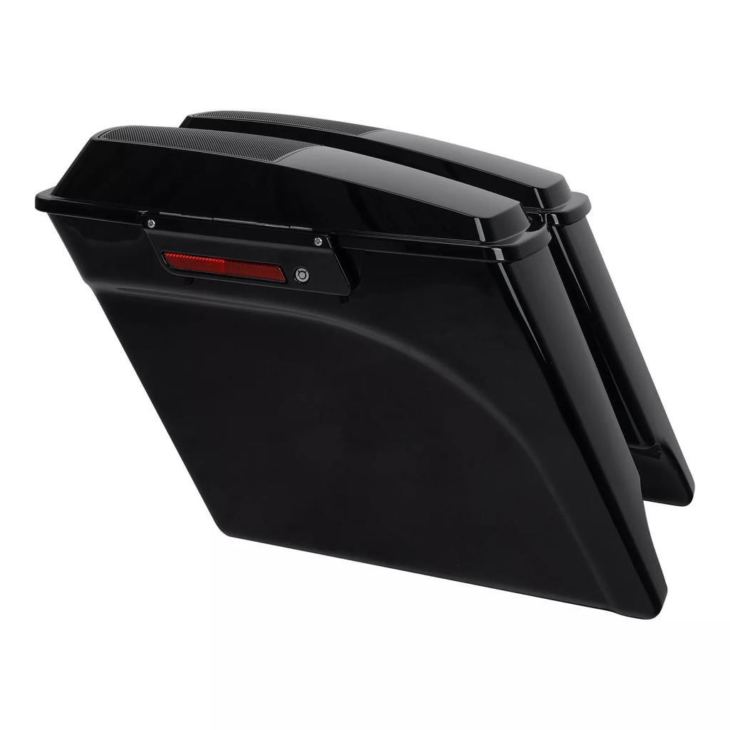 Motorcycle 5" Stretched Saddlebags 6X9" Speaker Lid For Harley Touring Road King Electra Glide 1993-2013 Trunk Luggage Side Bags