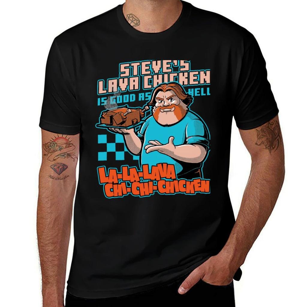 Steves Lava Chicken Tshirt Casual Breathable Short Sleeve Top