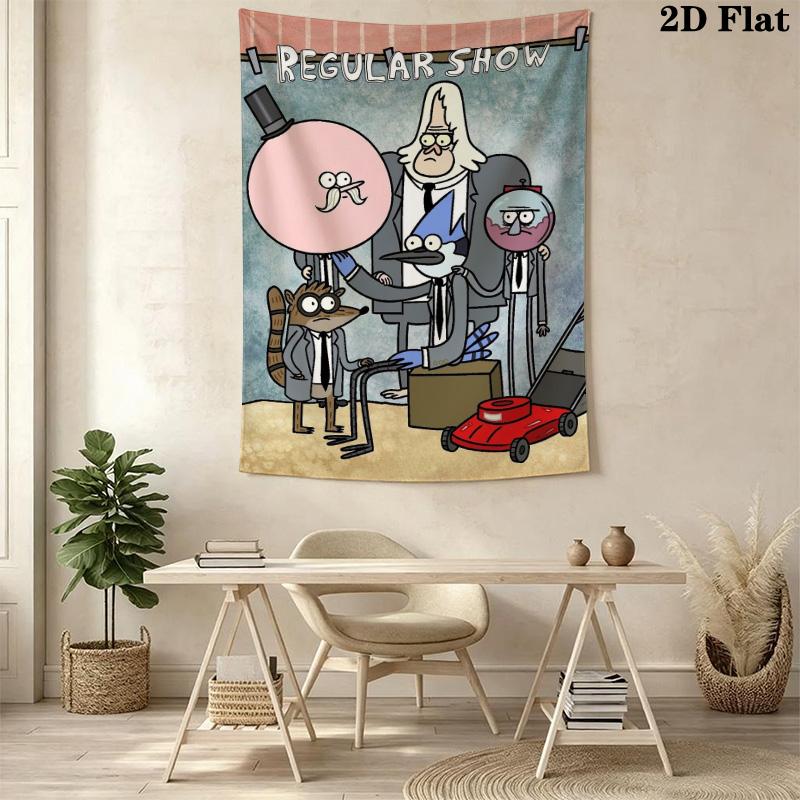 Regular Show Pattern Home Decor Tapestry, Wall Hanging, Decorative RV Wall Cloth.MGT0918143
