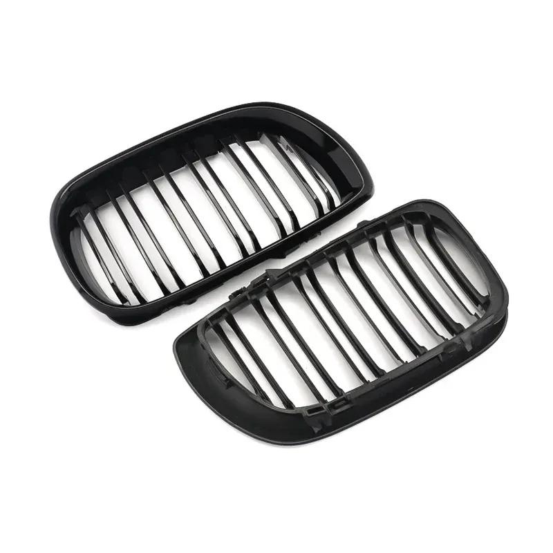 Car ABS Front Bumper Radiator Kidney Grilles Gril For BMW E46 3 Series 2002-2005 Car Accessories Styling Gloss Black