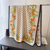 Letter Plaid Simulation Silk Brocade Fashion Sunscreen Spring and Summer Style Silk Scarf Long Scarf Shawl Versatile Headscarf Scarf