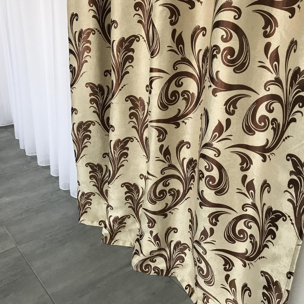 Роскошные плотные шторы для гостиной, спальни, Модные шторы Blackout в гостиную, спальню,светонепроницаемые 150x270 cm (2 шт) ALBO