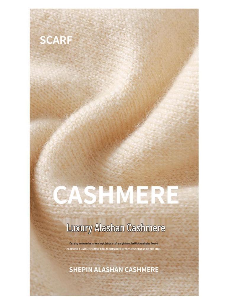 Женский кашемировый треугольный шарф: Мягкий, Теплый и Универсальный Шарф-манишка для Осени/Зимы