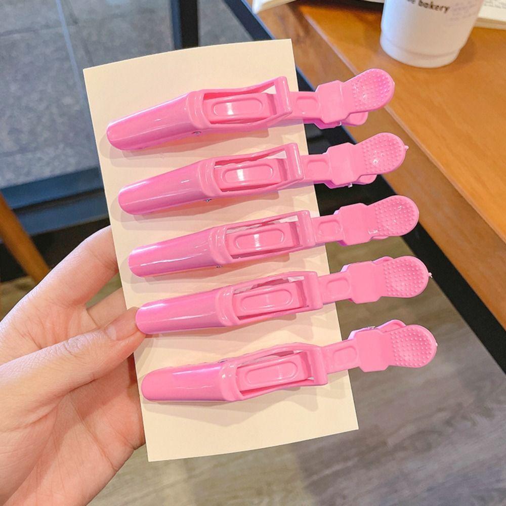 5pcs/set Plastic Alligator Hairpin Fashion Hair Grip Clips Haircut Section Clamps Girls