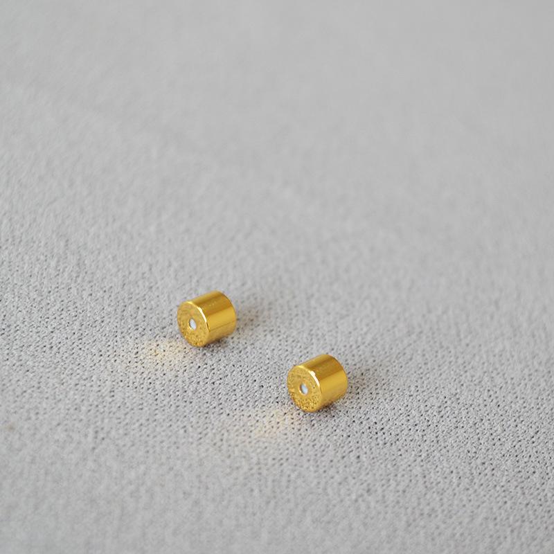 Позолоченная латунная нескользящая силиконовая беруши в форме тыквы-пули, ювелирные аксессуары для самостоятельного изготовления