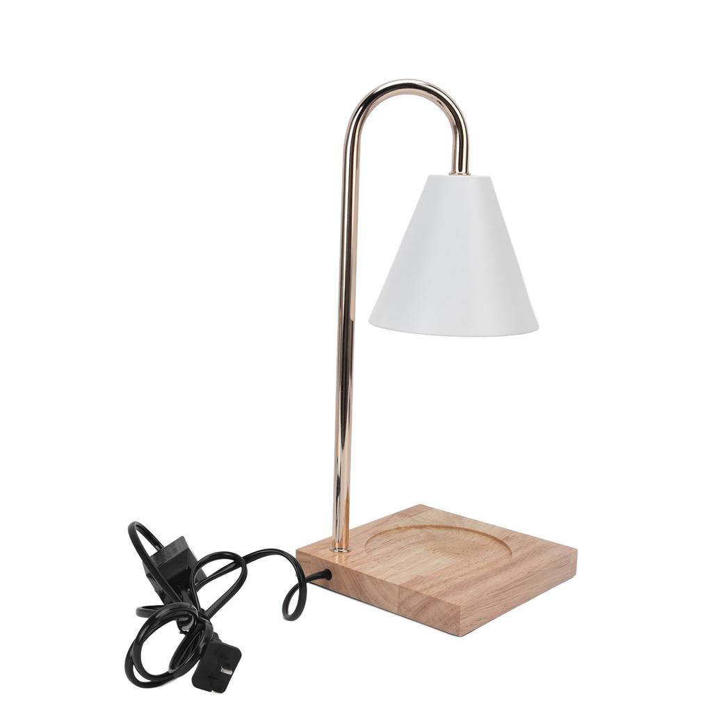 Лампа для подогрева свечей, металлический утюг, регулируемая яркость, основание из бревна, электрическая свеча для комнаты